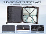 20"/24"/28" 3 pcs/set in ABS Spinner Wheel Luggage, Carry on Suitcase, Matching Color, TSA W2787P295115