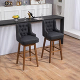 ZUN COOLMORE Bar Stools Set of 2 Counter Height Chairs with Footrest for Kitchen, Dining Room And 360 W395P164044