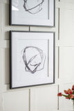 Set of 2 Modern Abstract Wall Art, Square Framed Wall Art, 31.5" x 31.5" W2078130287