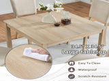 Modern 4 Person Dining Set with 4 Chairs, Dining Set for 4 People, 5-piece Wooden Dining 10534621