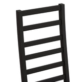 Metal Dining Chairs Set of 4, Steel Legs and PU Leather Seats, High Back Armless Dining Chairs, for W757P232711