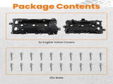 2pcs Valve Cover w/ Gasket & Cap Fit for Nissan Altima Pathfinder V6 3.5L 2015-2018 33300139