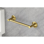 ZUN 6 Piece Brass Bathroom Towel Rack Set Wall Mount W2287P169768