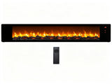 36" Recessed Electric Fireplace, 5 Levels Realistic Flame Effect, No Heat Decor Fireplace with 69282054