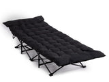 Folding Camping Cot Bed with Soft Pad, Portable Outdoor Cot, Adults Sleeping Bed for Home Office Nap 55025391