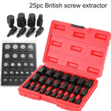 25 Piece Steel Durable Screw Extractor Kit, Easy To Remove Damaged Bolts and Screws - Extractor 83609363