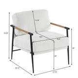 Leisure chair lounge chair velvet White color W1805106266