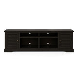 ZUN 83 inch TV Stand Console for TVs up to 95 inches, No Assembly Required, Clove finish B108P160207