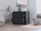 Ralston 2-Drawer Nightstand in Black B062111738