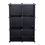 ZUN Cube Storage 6-Cube Closet Organizer Storage Shelves Cubes Organizer DIY Closet Cabinet Black 23704332