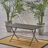 ZUN RIAD RECTANGLE FOLDABLE DINING TABLE 61381.00MBRN