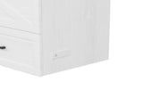 Full Size Farmhouse Murphy Cabinet Bed with Charging Station, Foldable Platform Bed with Large 56836173