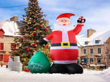 14 FT Lighted Christmas Inflatable Decoration, Giant Inflatable Santa Claus with Large Gift Bag, 34436884