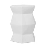 13" x 16.75" Glazed Ceramic Drum Stool - Indoor/Outdoor Side Table - Accent Garden Stool W1243P291774