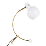 Eileen Contemporary Task Lamp in Gold Metal and White Plastic Shade by LumiSource B202P224188