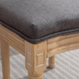A&A Furniture,French Style Solid Wood Frame Antique Painting Linen Fabric Rattan Back Dining W1143141069