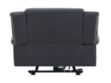 Domana Dark Blue Polished Microfiber Power Nirion Recliner with Lift, Heating& Massage Chair B2726P242436