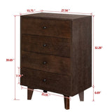 ZUN Solid Wood spray-painted drawer dresser bar,buffetware cabinet lockers buffet server console W67982051