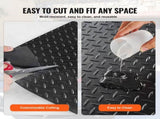 Diamond-Plate Rubber Flooring Roll 3mm x 4ft x 6ft Garage Floor Mat SBR 12076436