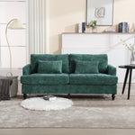 ZUN COOLMORE Mid Century Modern chenille Fabric Loveseat sofa, 2-Seat Upholstered Loveseat Sofa Modern W395P151896