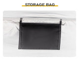 6.8x4.9FT Black Arc Bicycle Storage Shed, 210D PU Silver Coated Oxford, Black Fiberglass Frame, 56945196