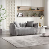 Soft beanbag chair with high resilience foam core for two people. The comfortable square recliner W1996P182164