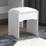 ZUN Fashion Vanity Desk with Mirror and Lights for Makeup and Chair, Vanity Mirror with Lights and Table W509120066