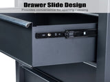 Single-bottom cabinet 4-draw, steel, black 330lb instrument cart, storage room 08302619