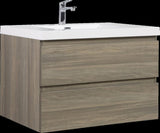 36" Floating Bathroom Vanity with Sink, Modern Wall-Mounted Bathroom Storage Vanity Cabinet with W1573P152699
