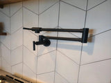 Pot Filler Faucet Wall Mount,Commercial Kitchen Faucet Folding Stretchable with Double Joint Swing 00291478