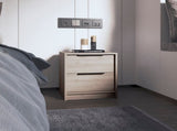 Cannon 2-Drawer Nightstand Light Grey B06280502