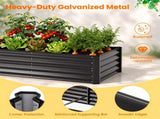 4 x 2 x 3 FT 3-in-1 Galvanized Raised Garden Bed with PVC Greenhouse Cover, Metal Elevated Planter 12288308