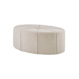 48" Ottoman,Polyester Fabric Large Cocktail Ottoman Modern Style For Living Room, Cream B03548609