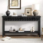 ZUN U_STYLE Fir Veneer Modern Stylish Console Table with Honeycomb Design,Suitable for Study,Entryway, N711P230811B