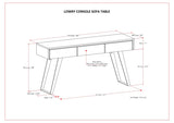 ZUN Lowry Console Sofa Table B136P284185