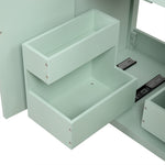 ZUN 30" Bathroom Vanity with Sink, Multi-functional Bathroom Cabinet with Doors Drawers, Solid Frame WF531255AAF