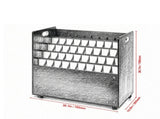 50 Slots Mobile Blueprint Storage Rack, Wooden Roll File Organizer Cart for Construction Plans, Maps 08408771