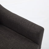 dark grey 360 degree swivel rotating accent chair with USB and magazine book for living room and W2603P169670