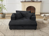 Chaise Lounge Chair with Removable Ottoman Accent Sofa Bed Upholstered Sleeper Couch Bed with W1170P353044