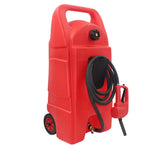 ZUN 15 Gallon Gas Caddy With Wheels, Fuel Transfer Tank Gasoline Diesel Can,Fuel Storage Tank For 53521178