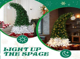 6 FT Santa Hat Style Pre-lit Christmas Tree, Hinged Artificial Xmas Tree Pine Tree with 250 Warm 12914218