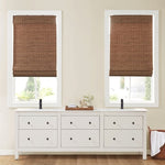 ZUN Bamboo Light Filtering Roman Shade 64"L B035129697