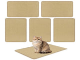 24 x 16 Inch Natural 6-Piece Cat Scratching Mats, Sisal Material Anti-Slip Latex Backing Furniture 45802917