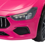 ZUN Maserati Ghibli-licensed 12V Kids Ride on Car with Remote Control, Music and Lights, Pink W2181P149195