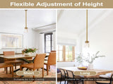 Gold Crystal Pendant Light Fixture Luxury Modern Kitchen Island Chandelier 5.11in Dining Room 56350511