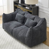 Soft beanbag chair with high resilience foam core for two people. The comfortable square recliner W1996P252276