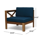 ALCOVE LSHAPE SOFA SET,TEAK 63714.00DT