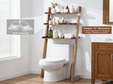 Solid Wood Over The Toilet Storage Shelf,3-Tier Freestanding Wood Bathroom Above Toilet Organizer W3204P577550