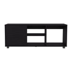 ZUN Adel 51" Wide Tv Stand with One Door Cabinet , Four Open Shelves, Cable Management, Living, Tv B200P286983