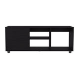 ZUN Adel 51" Wide Tv Stand with One Door Cabinet , Four Open Shelves, Cable Management, Living, Tv B200P286983